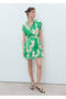 Belted patterned dress - 2
