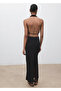 Backless Draped Dress - 4
