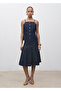 Pleated denim skirt - 2