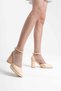 Theresa Premium Light Yellow Patent Leather Women's Heeled Shoes - 4