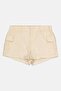 Women Solid Basic Shorts, Beige - 2