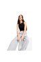 629765-01 Wardrobe Ess Ribbed Cropped Top Women's T-Shirt Black - 3