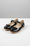 5103 Girl's Ballerina Velcro & Bowknot Patent Leather Ballerina Shoes - 4