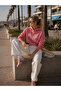 Women's Relaxed Cotton Whatever Printed Sweatshirt Pink
