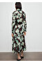 Patterned Shirt Dress with Belt - 4