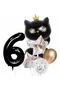 Black Cat Black Cat 6 Years Old Balloon Set Star Balloon Foil Set Black Cat Concept Birthday Set - 2