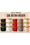3-Piece Retro Design Storage Container Set with Lids, Bamboo Lid, Mica Food Storage Container, Bpa-Free, Silicone Seal Storage Box - 6