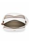 Women's Leather White-Tan Cover 3-Compartment Crossbody Shoulder Bag with Adjustable Textured Strap Daily Stylish Mini Bag - 4