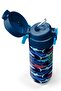 Kids Navy Blue Shark Patterned Steel Thermos with Straw and Direct Drinking 500 ml 31930 - 3
