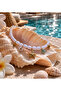 Pearl Detailed Steel Anklet - 2