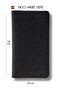 Wallet Men's Genuine Leather Men's Card Holder Functional Long Wallet Phone Coin Pocket - Black Rover