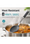 Cooking Spoon Nylon 203C Heat Resistant Soft Grip Dishwasher Safe Non Stick Friendly Kitchen Spoon - 4