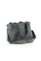 Crinkle / Clinker Waterproof Imported Fabric Multifunctional Hand Shoulder Sleeve And Messenger Bags Grey 01k - 3