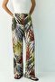 Comfortable Fit High Waist Wide-Leg Viscose Mix Women's Trousers - 5