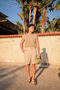 Nolio Beige Viscose Linen Men's Shorts - 5