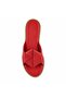 Magy Red Genuine Leather Women's Slippers - 4