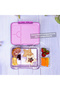 Convertible Bento Lunch Box w/ Glitter Stainless Steel Water Bottle 720ml – Glitter Purple - 4