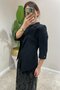 Rose Embroidered Single Button Jacket - 2