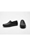 Gr0490 Genuine Soft Leather High Quality Flexible Buckle-Free Plain Black Loafer Ballet Shoes - 5