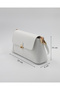 Women's Lale Model White Hand & Shoulder Bag - 8