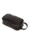 Unisex Black Vegan Leather Portfolio Shaving Bag - 5
