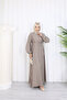 Birit Buttoned Belted Cupra Dress Anka261031 - 3