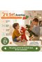 Set of 2 XL T-Rex Dinosaur Plush Toys 55 cm Imported Soft Fabric Sleeping Playmate Children's Gift - 8