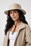 Luxury Snapback Hat with Side Fasteners for Hiking |   Cream Men's Drawstring Fisherman Ventilated Jacket - 4