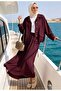 Aurelia Gold Tensel Set - Skirted Suit - Burgundy - 4