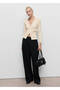 Cardigan with Rubber Braid on the Collar - 2