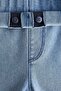 Wide denim-look trousers - 2