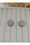 Elegant Star Glitter Snowflake Steel Earrings with Gold and Silver Options