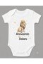 Organic 100% Cotton Mother's Lion Printed Baby Bodysuit Short Sleeve Snap Fastener Bodysuit Jumpsuit 5269