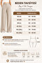 Women's Pleated Wide Leg Woven Trousers - 3