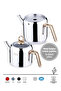 Cylinder Diamond Handle Midi Size Gold |   18/10 Stainless Steel Tea Kettle |   Induction Base |   0.60 L + 1.00 L | - 3
