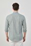 Men's Shirt Striped Cotton Linen Modern Slim Fit Shirt - 2