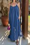 Squished Collar Strap Dress 3173