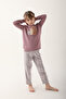 Awesome Hedgehog Purple Girl's Long Sleeve Pajama Set - 3