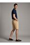 Men's Beige Slim Cut Comfort Lycra Jean Shorts Thomas-Bej - 3