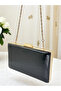 New Model Black Color Shiny Patterned Chain Strap Handle Women's Evening Dress Bag Wedding Engagement Graduation - 5