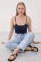 Basic Snap Rope Strap Bodysuit