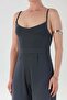 Modal Jumpsuit with Straps and Zipper - 6