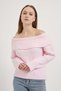 Madonna Collar Draped Knitwear Sweater
