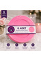 Crystal Round Mica Plates 6 Pieces 23 cm Mica Plates Pink - 2