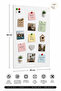 White Magnetic Gift Board Metal 60X40 cm – Magnetic Board - Note Holder, Photo Hanger and Decorative Board - 5
