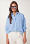 Embroidery Embroidered Muslin Shirt Sky Blue Lhf0022 - 2