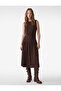 Drapeli Crew Neck Sleeveless Midi Dress