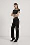 Shoulder Ruched Open Collar Blouse - 4