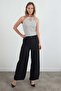 Halter Neckline Body with Striped Ring Detail - 2