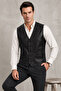Classic Men's Genuine Leather Black Vest